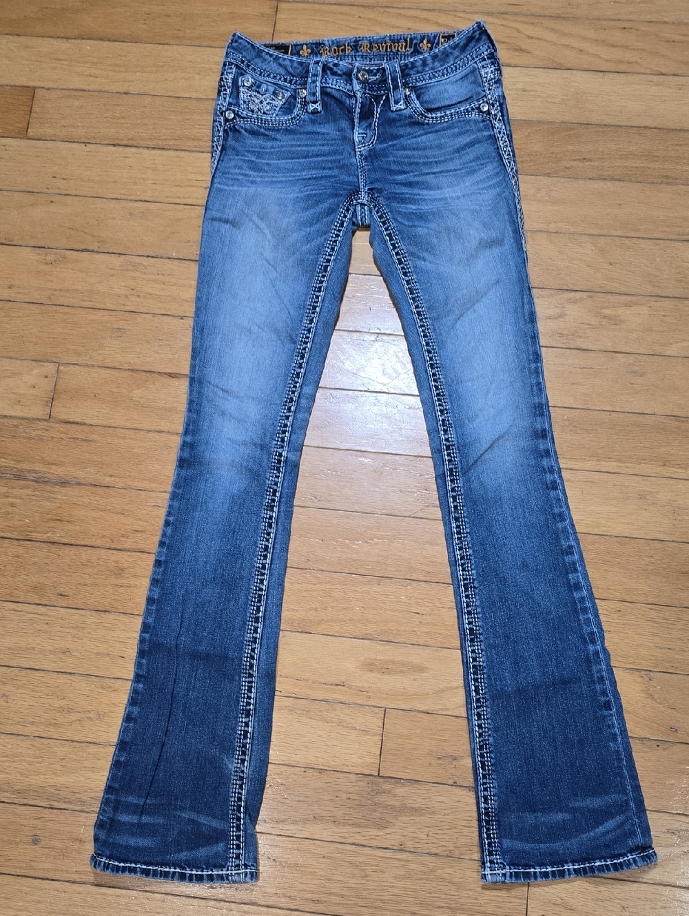 Rock Revival Women's Medium Blue Bootcut Jeans